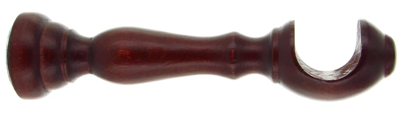Supporto Legno per Bastone Ciliegio 10 cm 1 Coppia 2 Pezzi