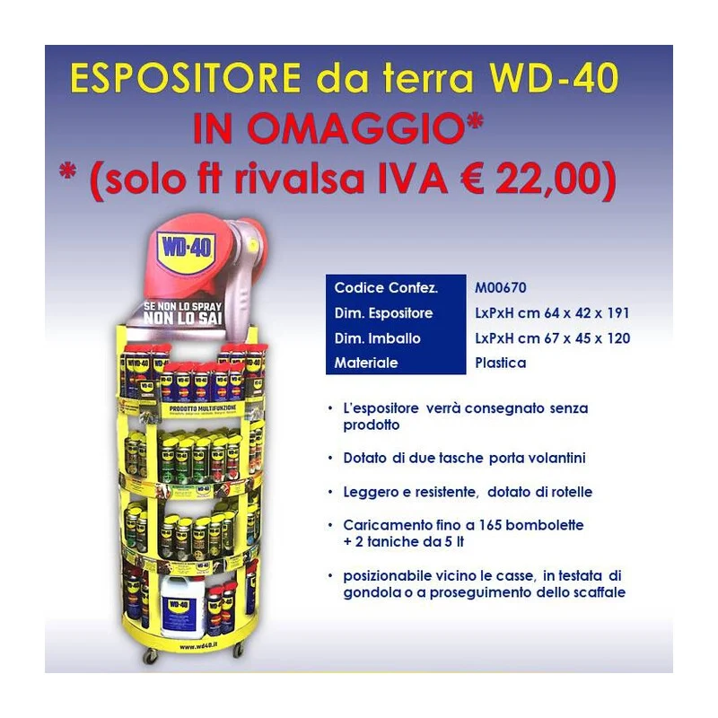 Pavimento WD40 Vuoto MD00670 Espositore a