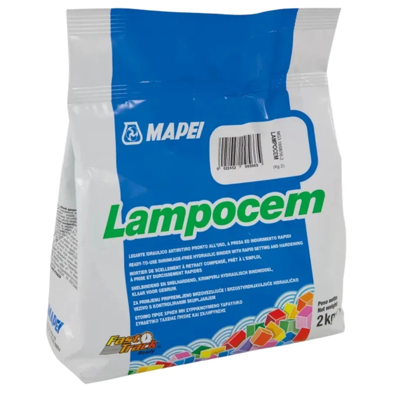 Cemento presa rapida riparazioni veloci casa giardino fissaggio lampocem 2 kg