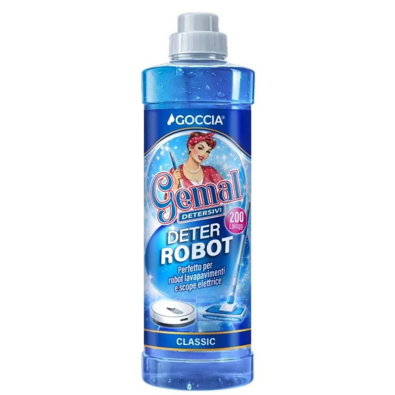 Detergente Robot e Scope Elettriche - Goccia x Gemal - 200 lav - Classic - 1lt