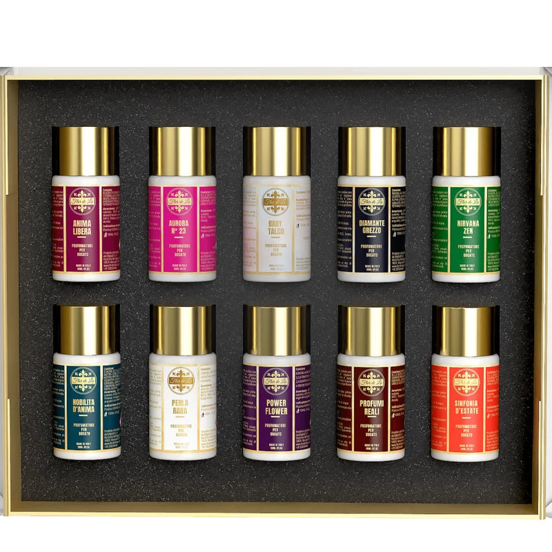 LUXURY BOX, KIT 10 FRAGRANZE PROFUMA BUCATO LAVATRICE