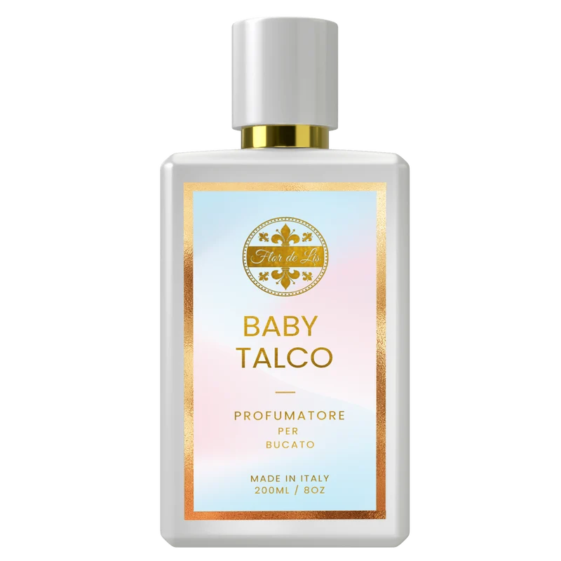 Baby Talco, Profumatore Bucato, concentrato per Lavatrice 200ml.