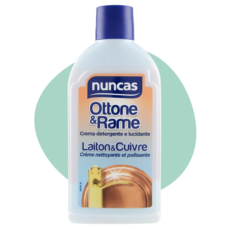 Crema Detergente e Lucidante Ottone e Rame - Nuncas - 250ml