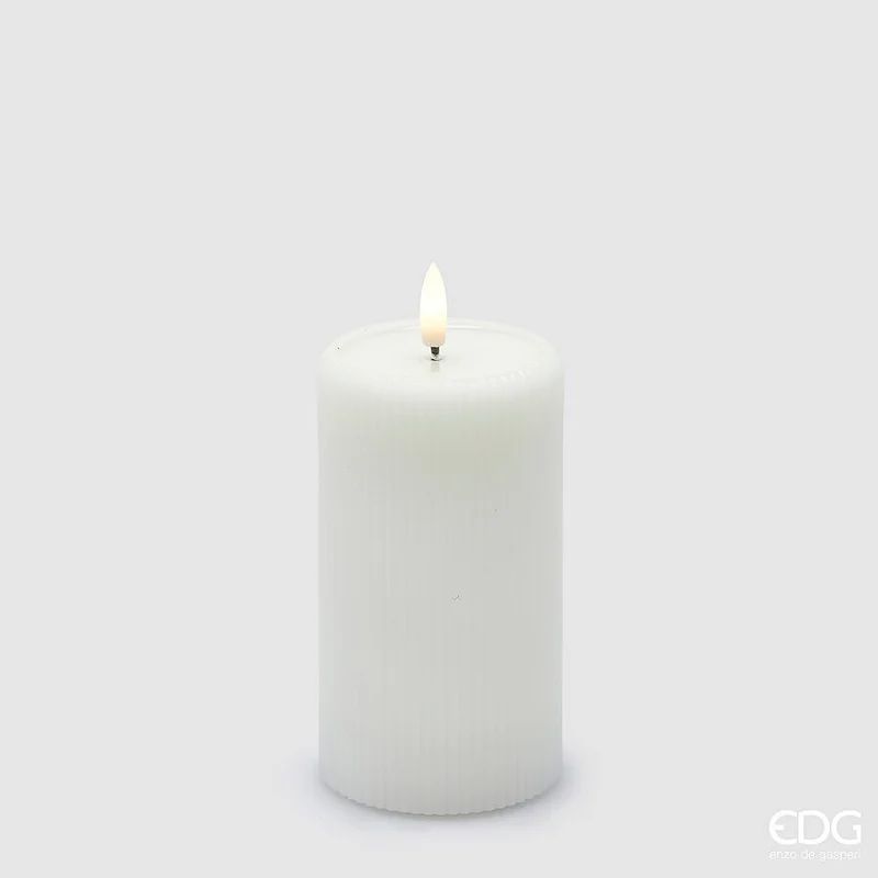 Candela Led Plissè h 13 x 7.5 cm