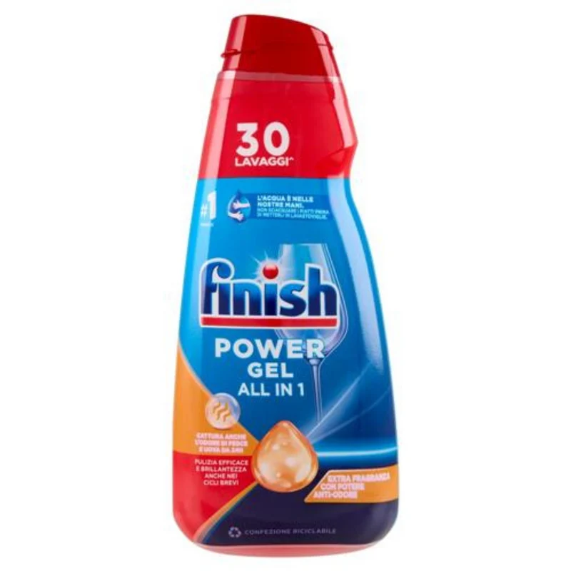 Gel Lavastoviglie - Finish Power Gel All in 1 - Varie Fragranze - 600ml - 30 lav
