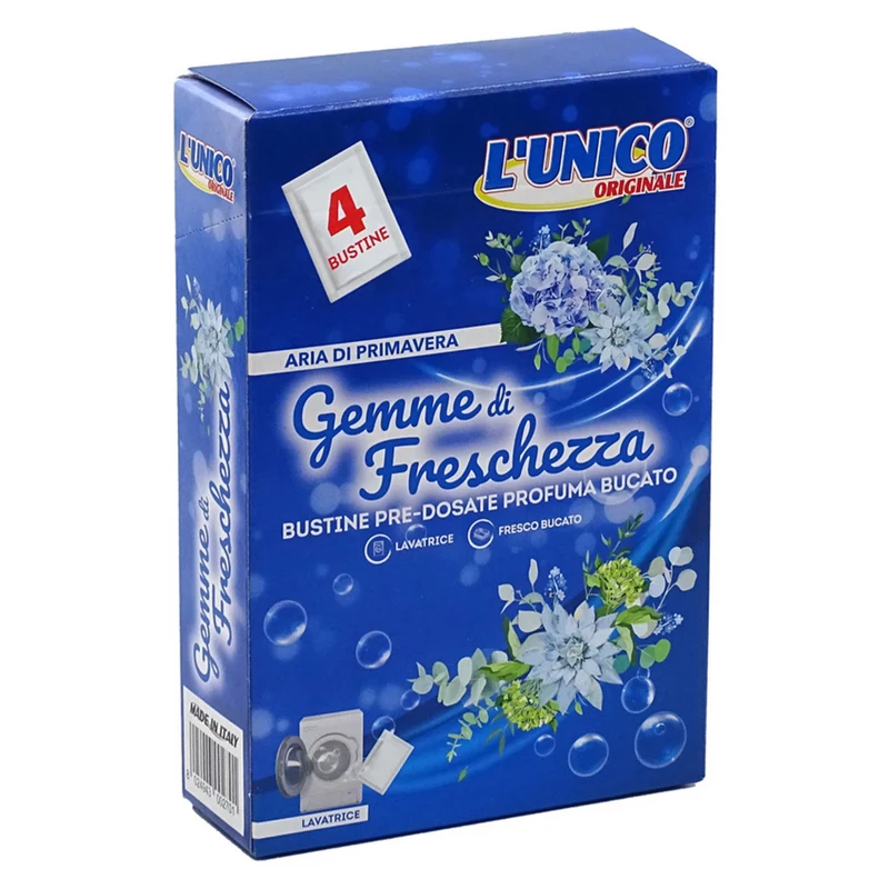 Bustine Pre Dosate Profuma Bucato - L'unico - Gemme di Freschezza - Varie Fragranze