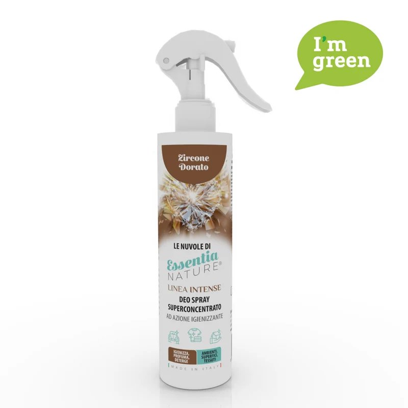 Spray Igienizzante Profumato Le Nuvole di Essentia INTENSE - Zircone Dorato 250 ML