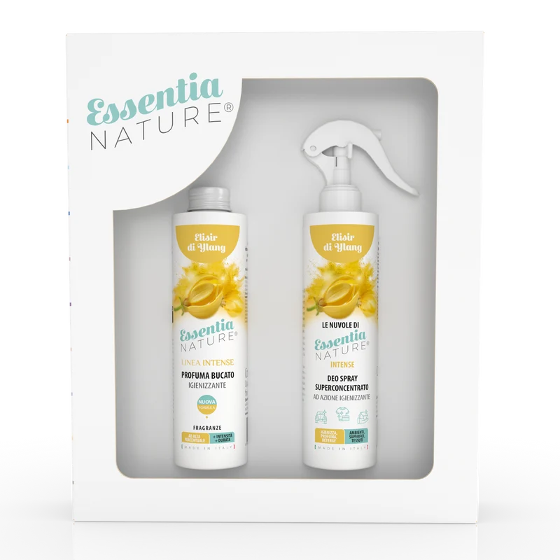 Gift Box Nuvole Spray Igienizzante profumato + Profumo Bucato 250 ml - Elisir di Ylang