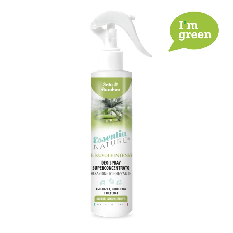 Spray Igienizzante Profumato Le Nuvole di Essentia INTENSE - Seta e Bamboo 250 ML