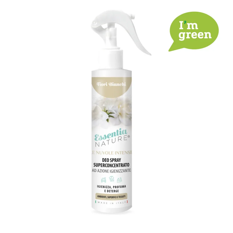 Spray Igienizzante Profumato Le Nuvole di Essentia INTENSE - Fiori Bianchi 250 ML
