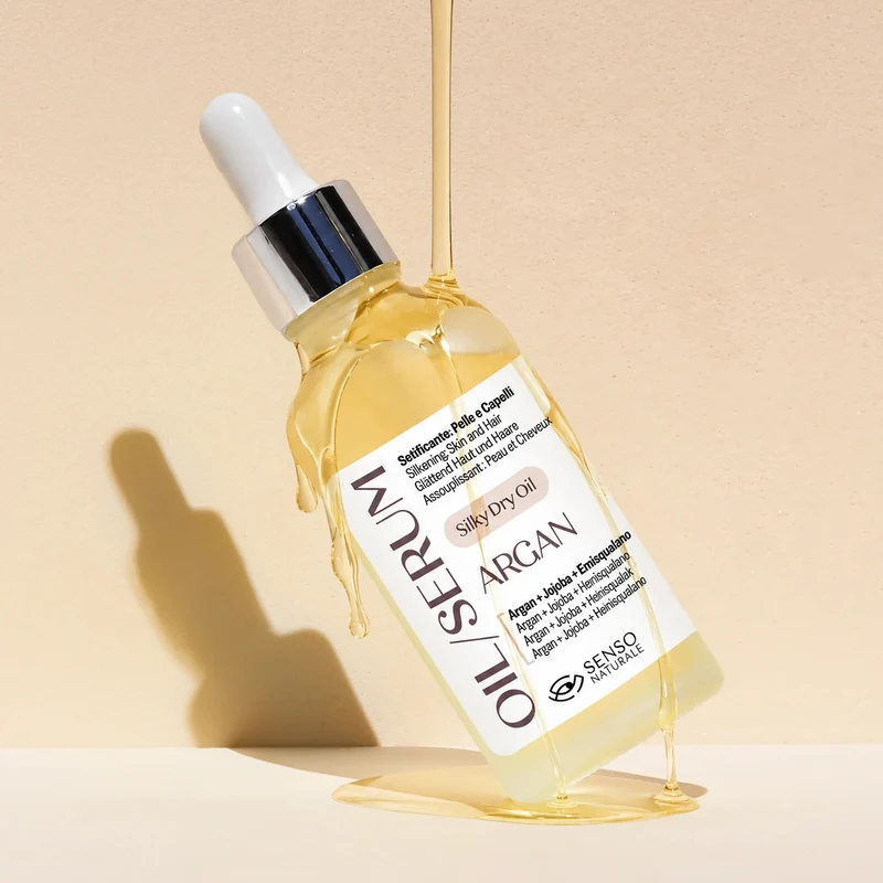 Olio siero secco all’Argan viso, corpo e capelli SENSO NATURALE
