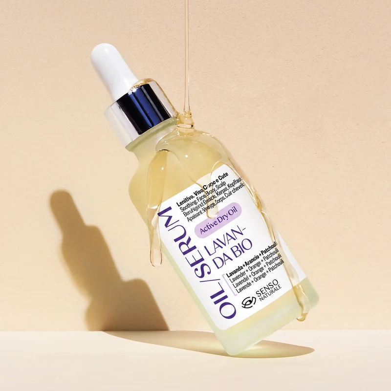 Olio siero secco alla Lavanda viso, corpo e capelli SENSO NATURALE
