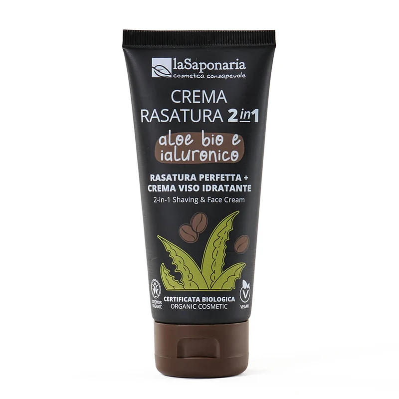 Crema rasatura aloe bio acido ialuronico LA SAPONARIA
