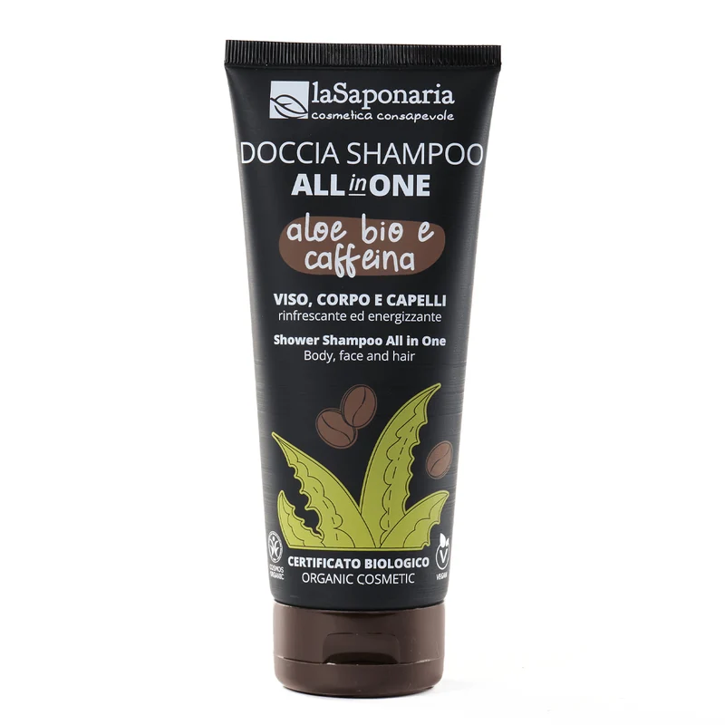Doccia shampoo aloe bio caffeina LA SAPONARIA
