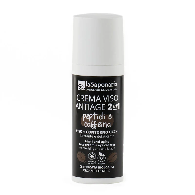 Crema viso antiage peptidi caffeina LA SAPONARIA