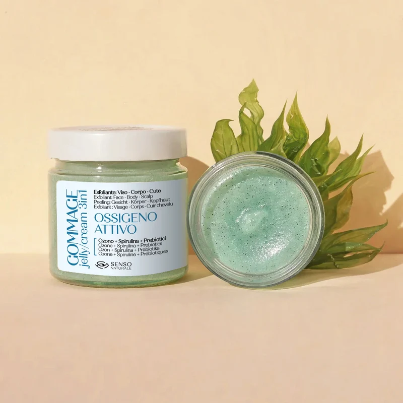 Gommage jelly cream ossigeno attivo viso e corpo SENSO NATURALE