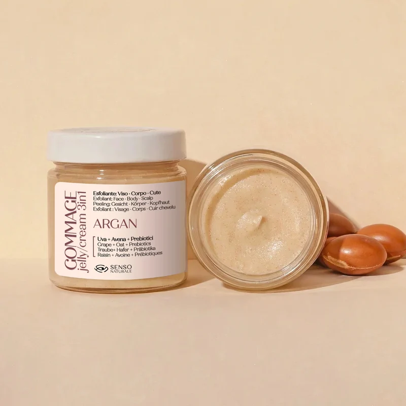Gommage jelly cream argan elasticizzante viso e corpo SENSO NATURALE