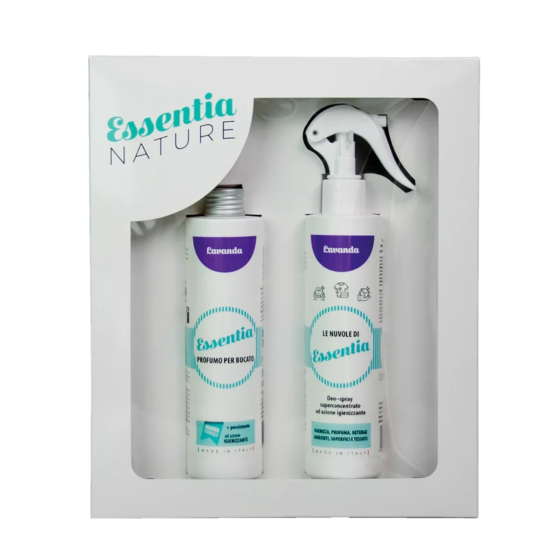 Gift Box Nuvole Spray Igienizzante profumato + Profumo Bucato 250 ml - Lavanda