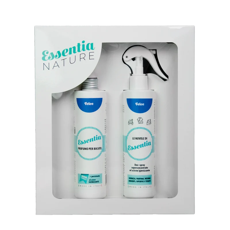 Gift Box Nuvole Spray Igienizzante profumato + Profumo Bucato 250 ml - Felce