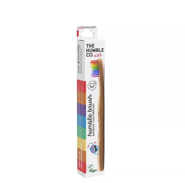 Spazzolino in bamboo arcobaleno ultra soft bambini THE HUMBLE CO.