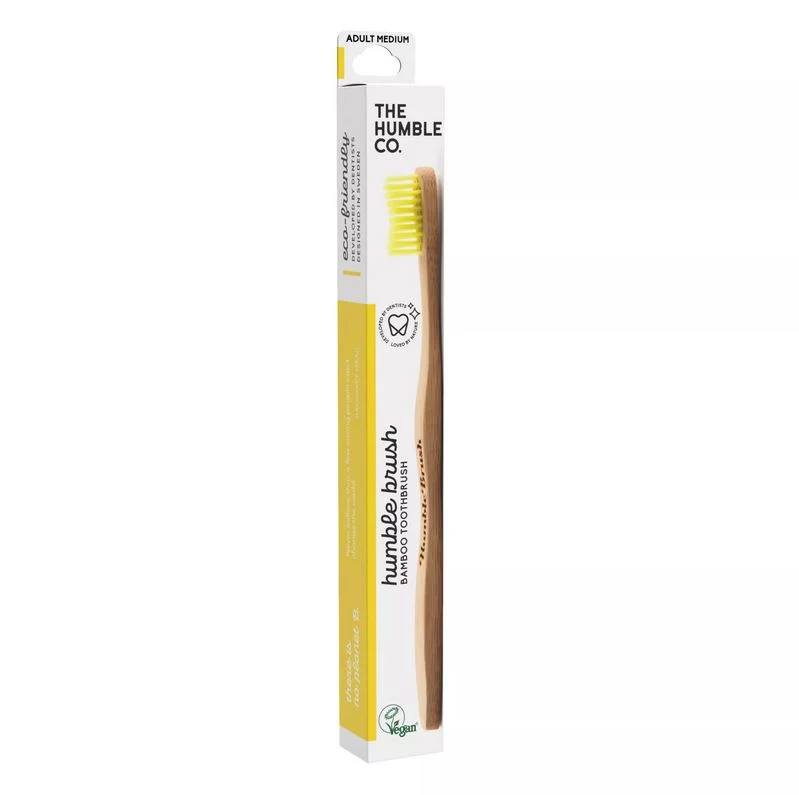Spazzolino in bamboo medio giallo THE HUMBLE CO.