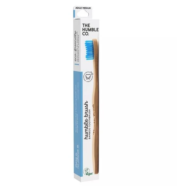 Spazzolino in bamboo medio azzurro THE HUMBLE CO.