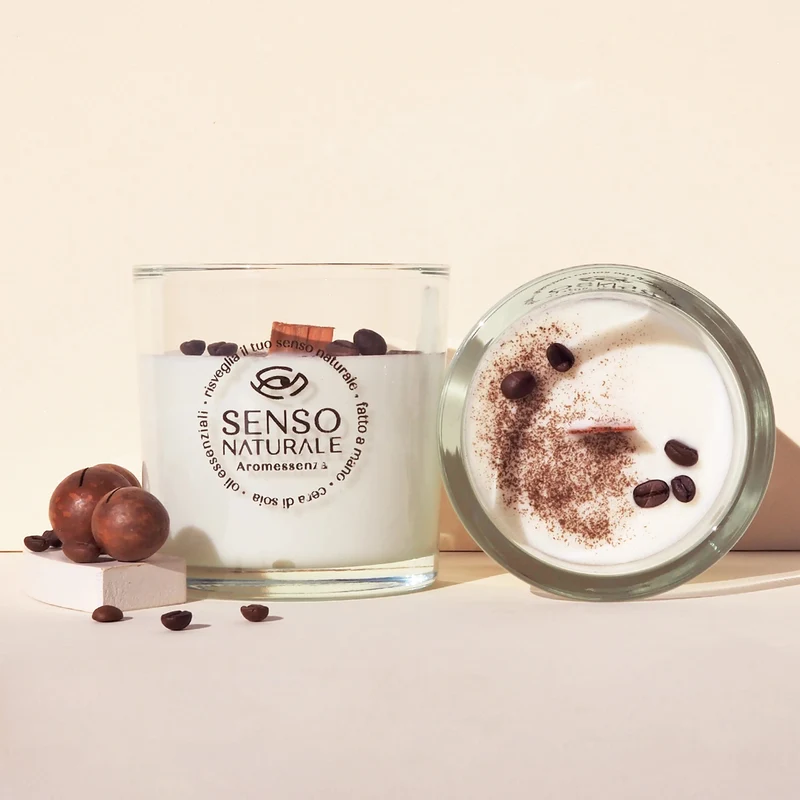 Candela aromaterapica Espresso SENSO NATURALE