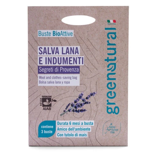 Busta bioattiva salva lana lavanda GREENATURAL