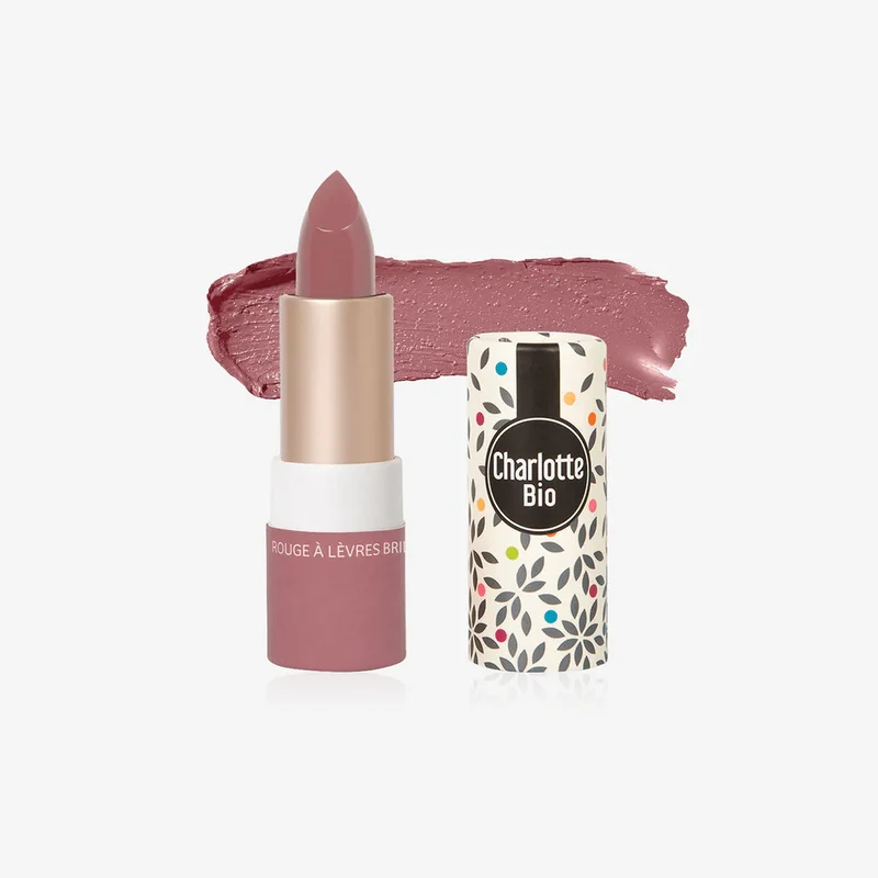 Rossetto rosa vintage brillante CHARLOTTE BIO