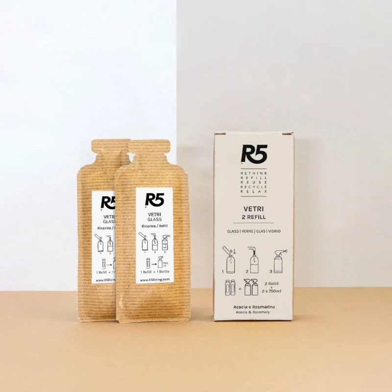 Detersivo vetri solubile 2 refill R5 LIVING