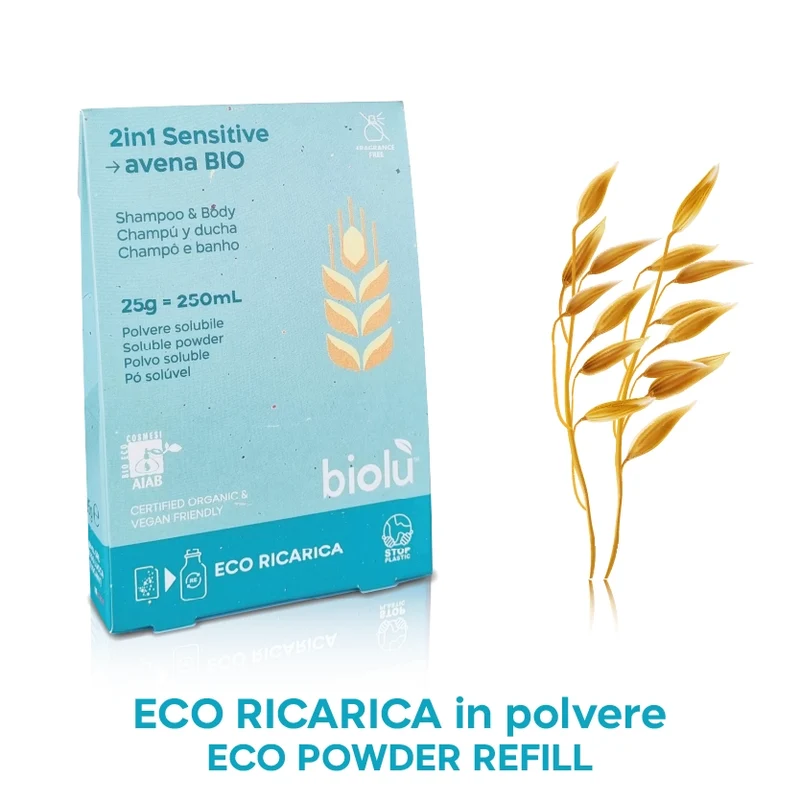 Doccia Shampoo Sensitive da sciogliere BIOLU'