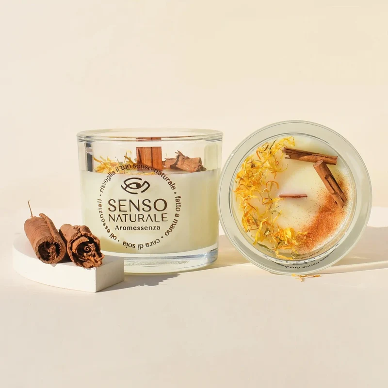 Candela aromaterapica Arancio Cannella SENSO NATURALE