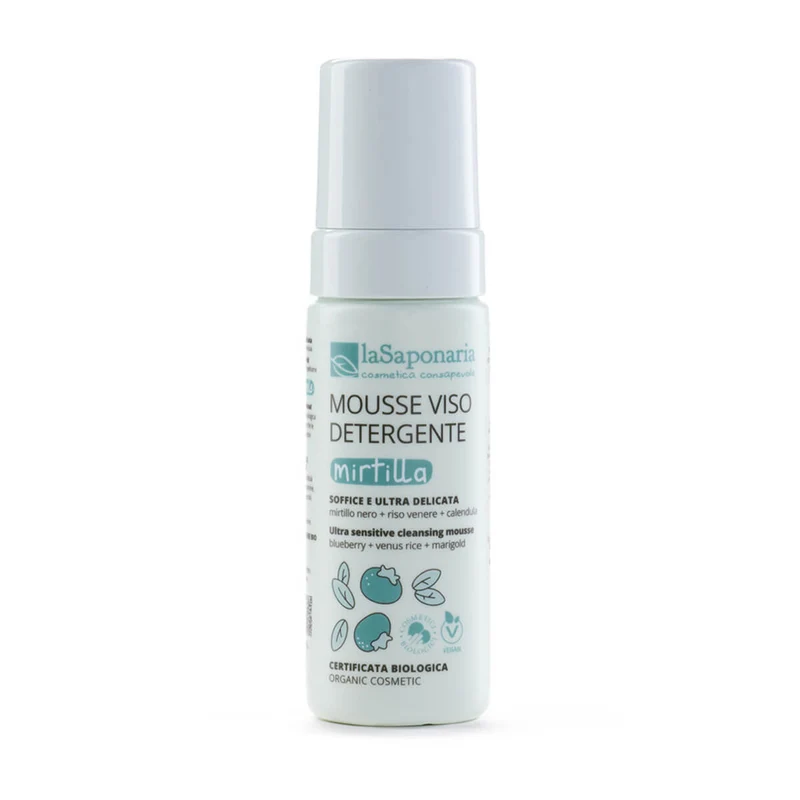 Mousse detergente viso mirtilla LA SAPONARIA