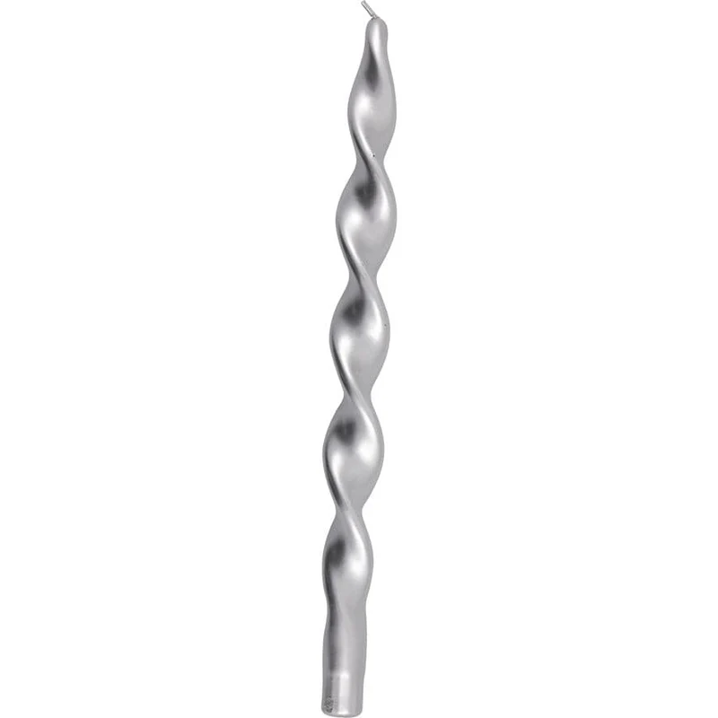 Set 2 Candele Stelo Silver