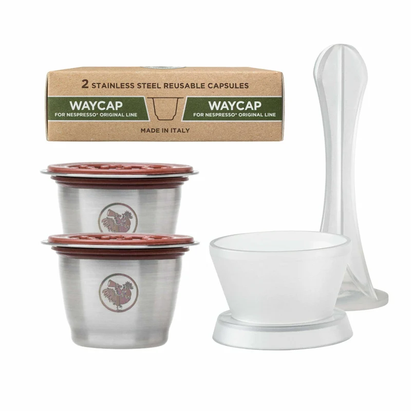 Capsule caffe riutilizzabili Nespresso 2 pz. WAYCAP