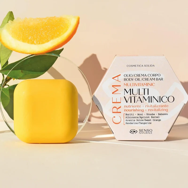 Olio corpo solido multivitaminico rivitalizzante SENSO NATURALE