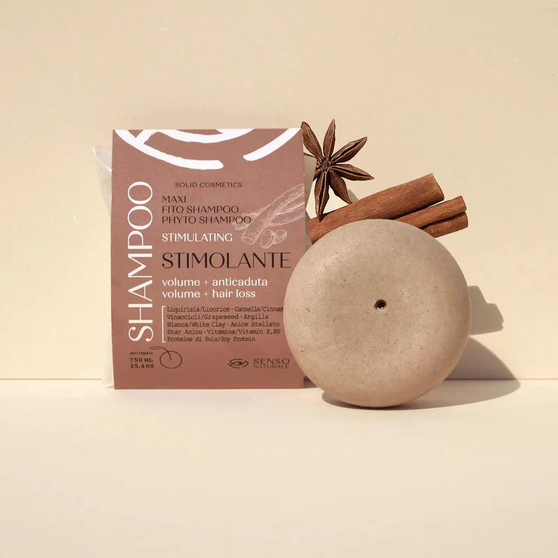 Shampoo solido stimolante anticaduta SENSO NATURALE