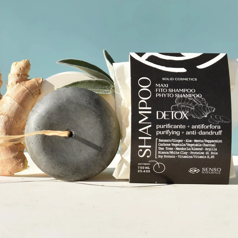 Shampoo solido detox antiforfora SENSO NATURALE