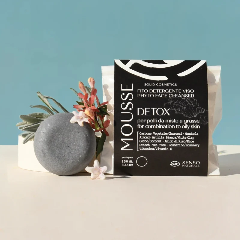 Detergente mousse viso solida detox SENSO NATURALE