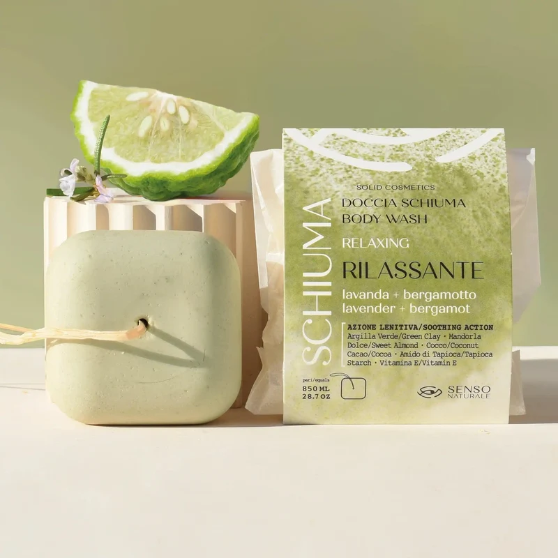 Bagnodoccia solido fitoschiuma rilassante SENSO NATURALE