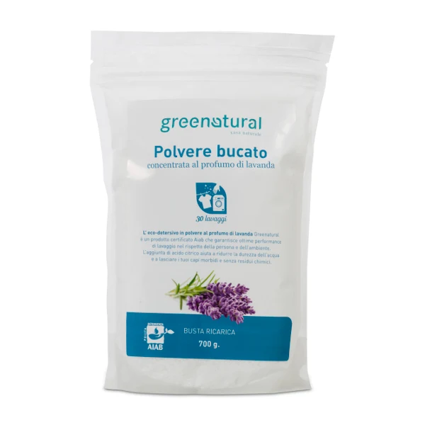 Polvere bucato concentrata alla lavanda GREENATURAL