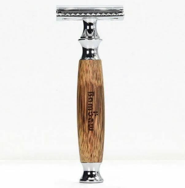 Rasoio metallo e bamboo BAMBAW