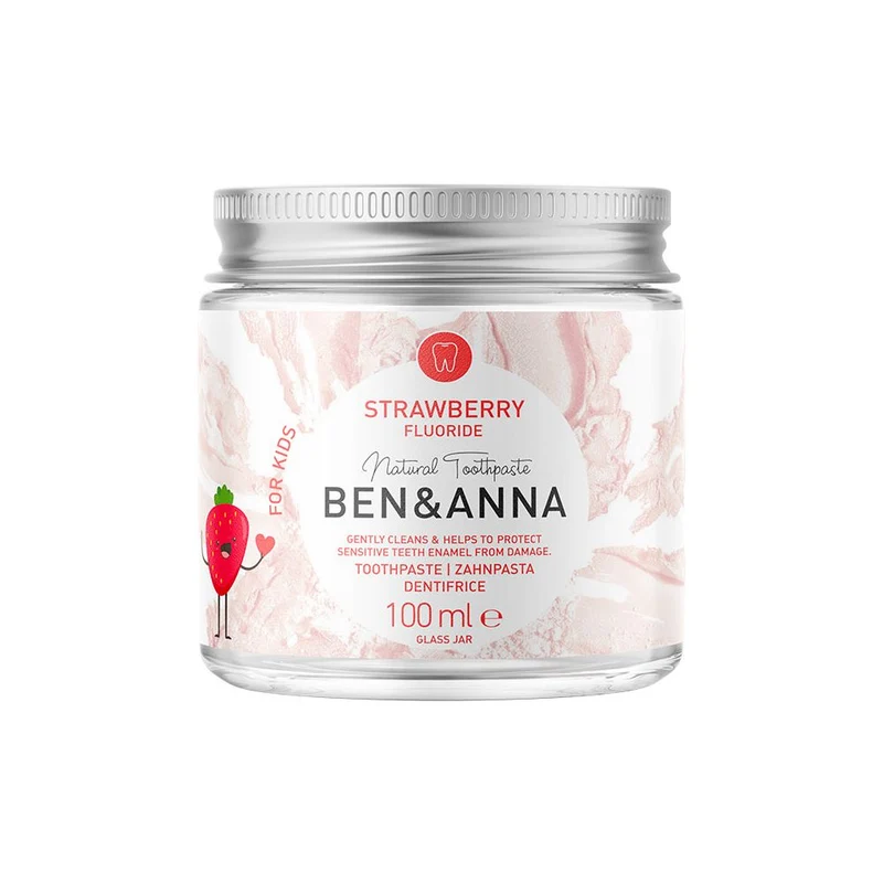 Dentifricio bambini fragola con fluoro BEN & ANNA