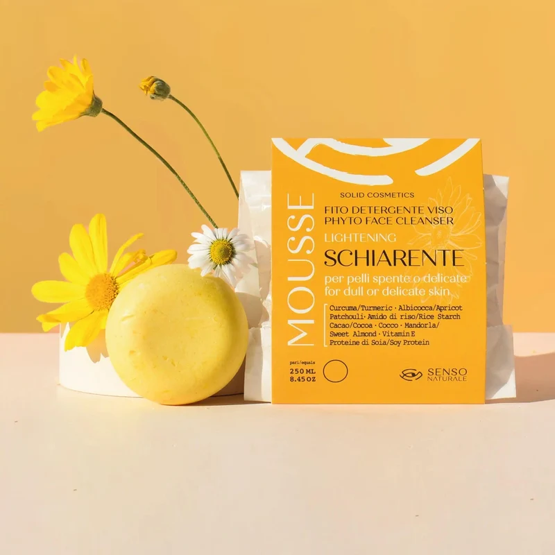 Detergente mousse viso solida illuminante SENSO NATURALE