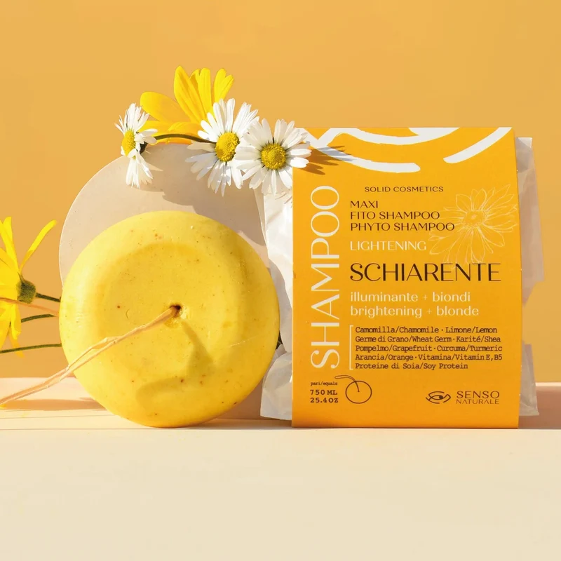 Shampoo solido schiarente illuminante SENSO NATURALE