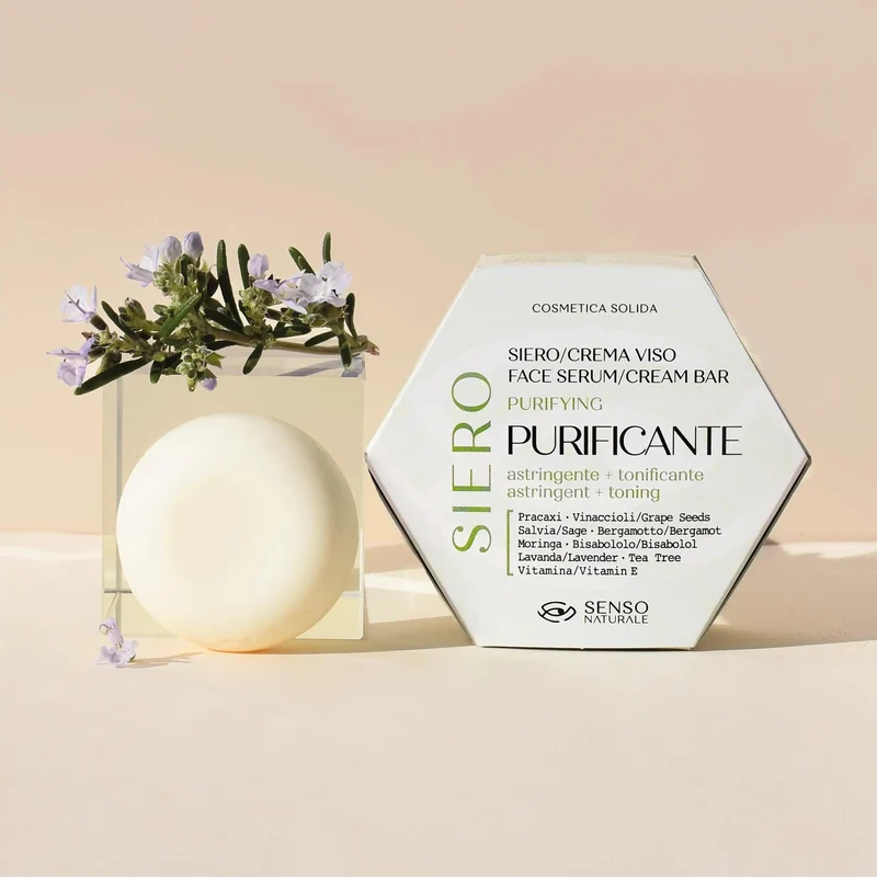Crema viso solida astringente purificante SENSO NATURALE