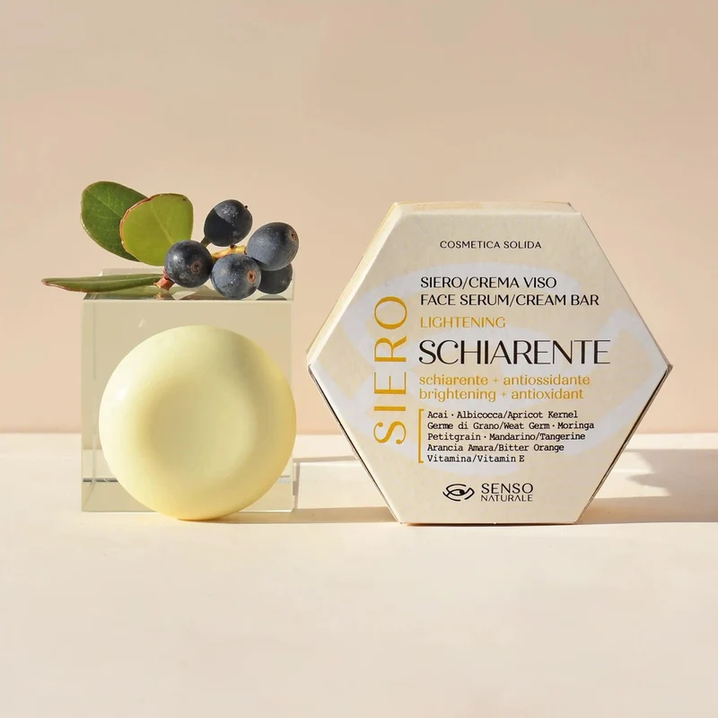 Crema viso solida illuminante schiarente SENSO NATURALE