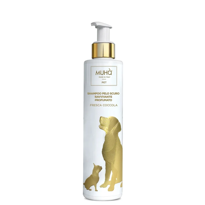 MUHA' Shampoo per Cani Pelo Scuro 200ml Fresca Coccola