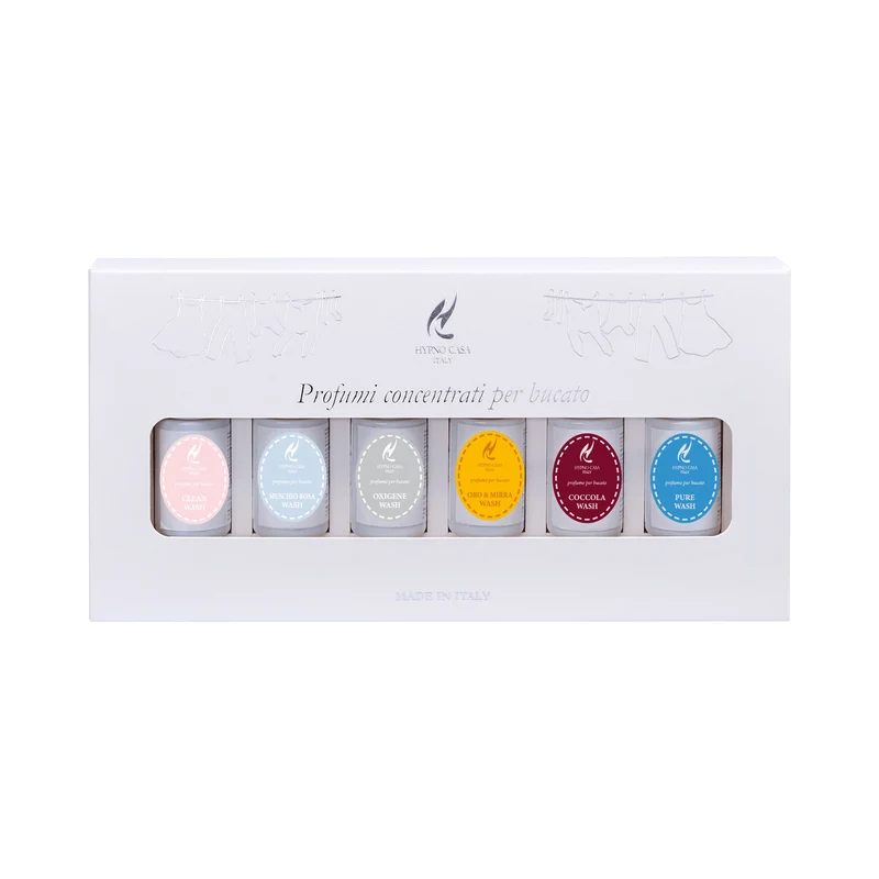 HYPNO CASA Scatola 6 Pezzi Profumi Bucato Misti 20ml