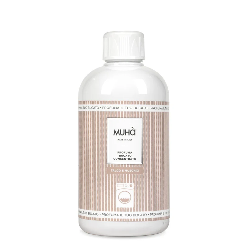 MUHA' Profumo Bucato Lavatrice 400ml Talco e Muschio